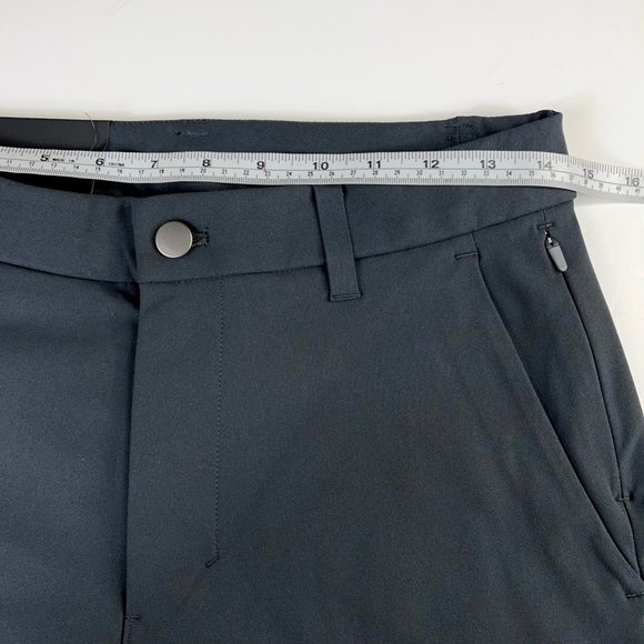 Lululemon Mens Commission Pants Black Stretch Wrinkle Resistant 28x32 New - Picture 8 of 12